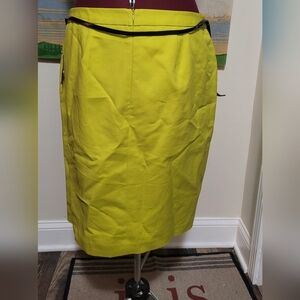 Worthington Electric Green Pencil Skirt 16W Belted